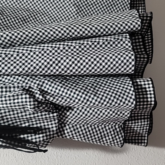 DOLLED UP Sz3 CASUAL GINGHAM PICNIC PRINT COTTAGECORE Y2K GOTH TIERED MIDI SKIRT - Picture 4 of 12